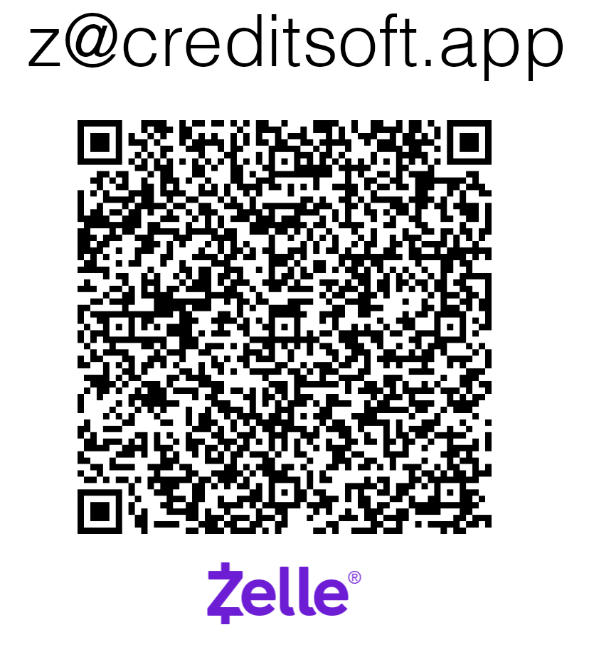 CreditSoft checkout payment QR code